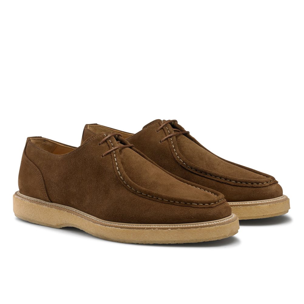 Férfi Russell And Bromley Algonquin Crepe Sole Trappeur Derby Cipő Barna | 935460CNK