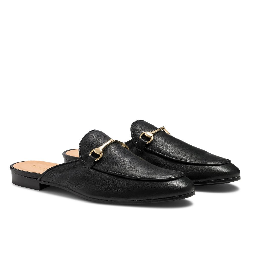 Férfi Russell And Bromley Backless Loafer Cipő Fekete | 234501LXQ