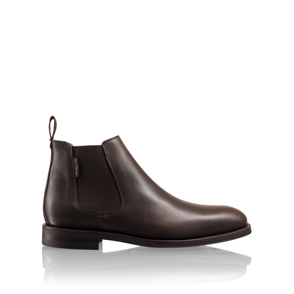 Férfi Russell And Bromley Burlington Chelsea Csizma Csokoládé | 027896ZEQ