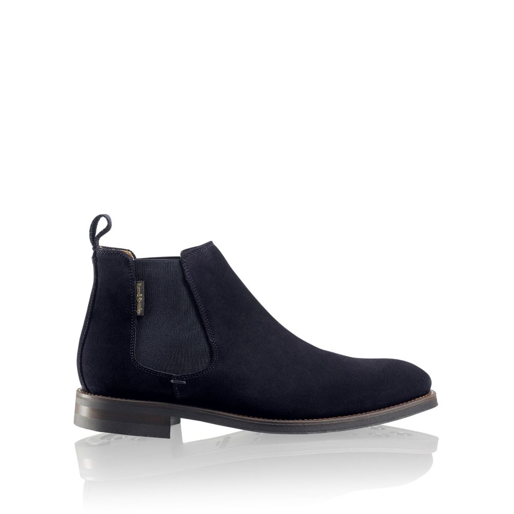 Férfi Russell And Bromley Burlington Chelsea Csizma Sötétkék | 217095DJX