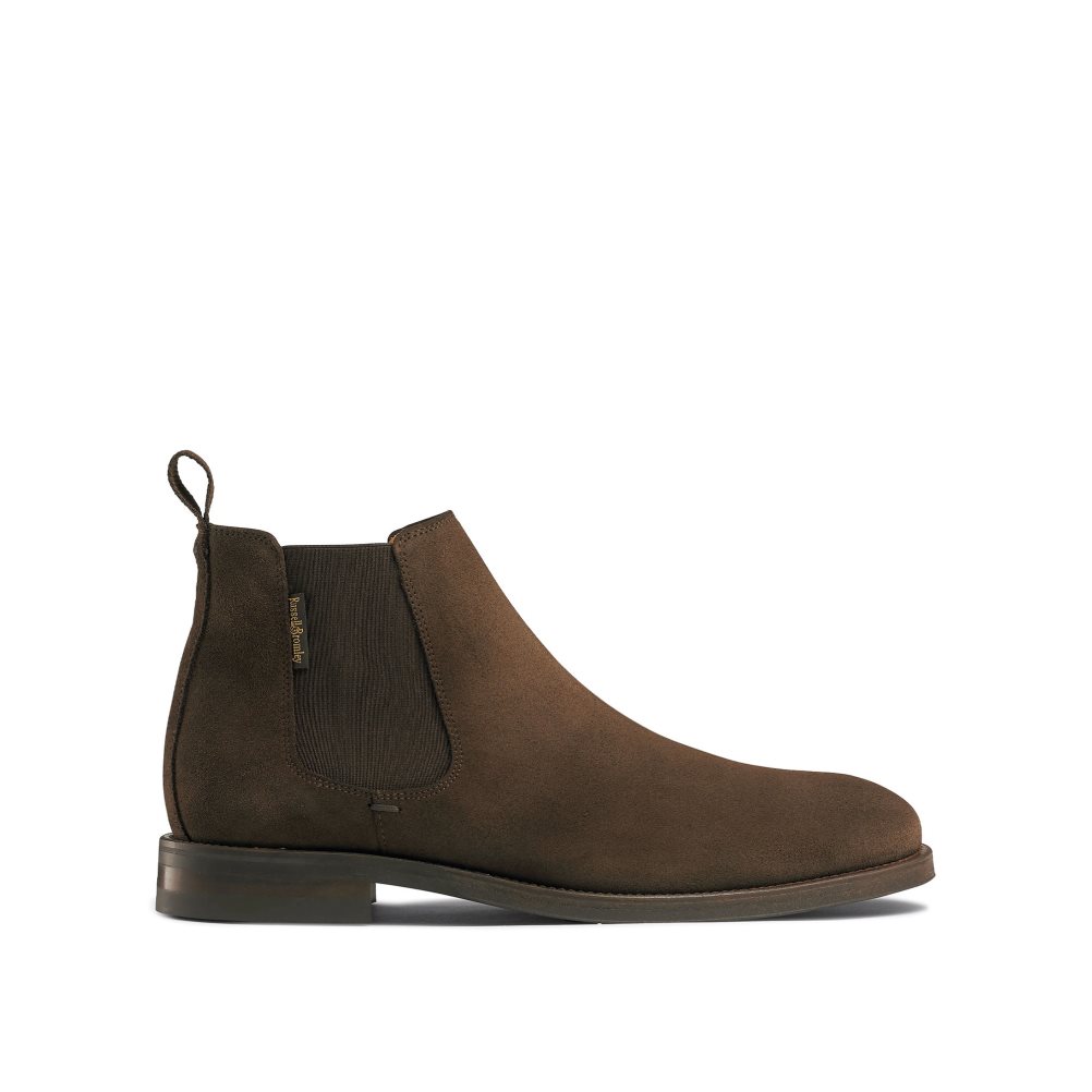 Férfi Russell And Bromley Burlington Chelsea Csizma Sötétbarna | 892401QXI