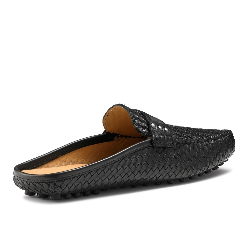 Férfi Russell And Bromley Cabriolet Backless Loafer Cipő Fekete | 918365OAW