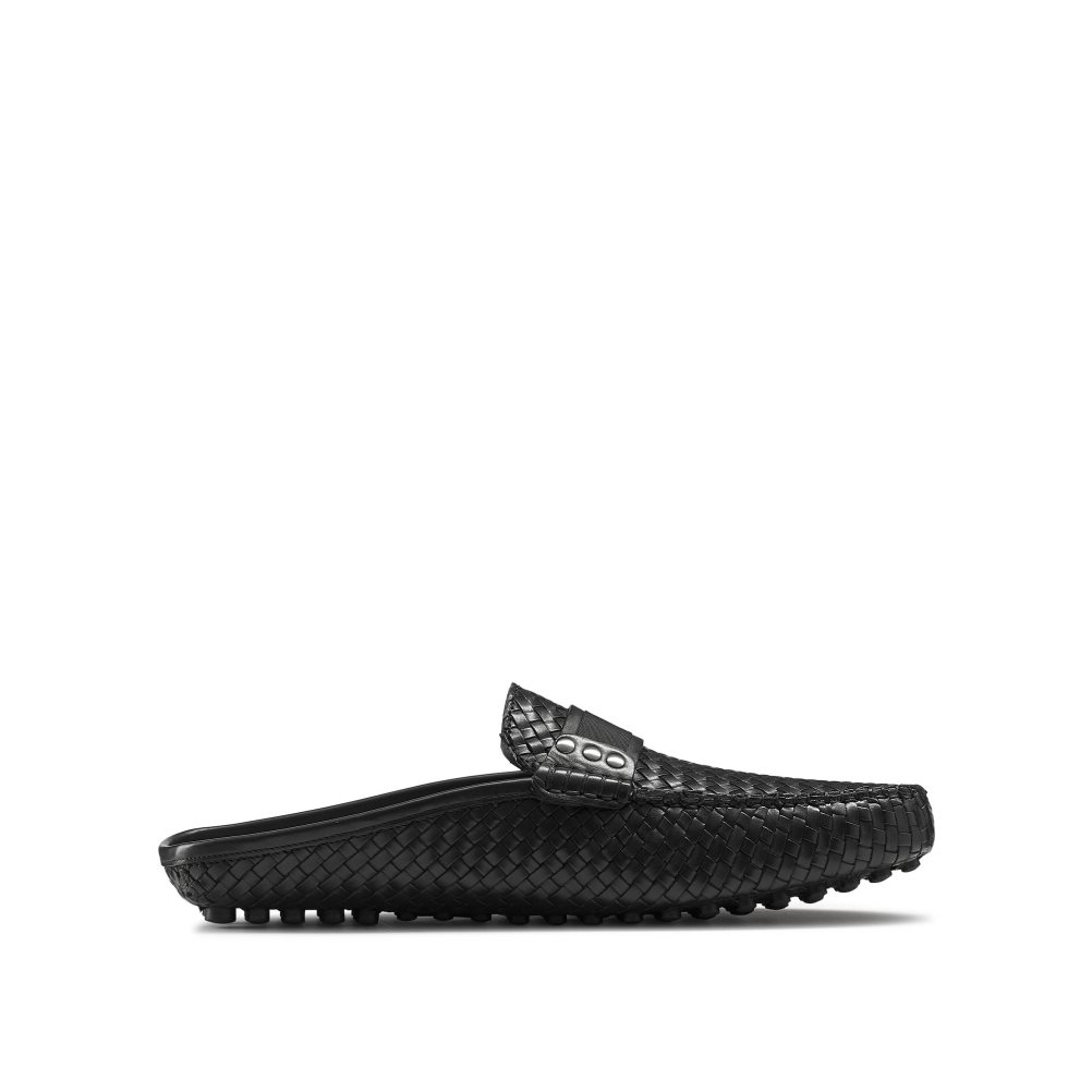 Férfi Russell And Bromley Cabriolet Backless Loafer Cipő Fekete | 918365OAW