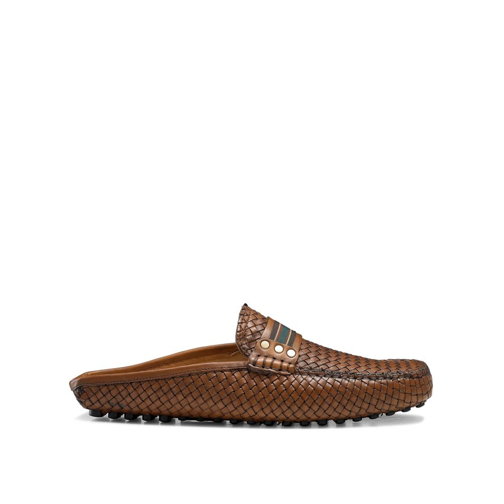 Férfi Russell And Bromley Cabriolet Backless Loafer Cipő Barna | 976145HLJ