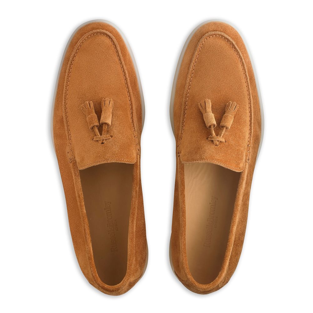 Férfi Russell And Bromley Cambria Tassel Loafer Cipő Barna | 068912OUK