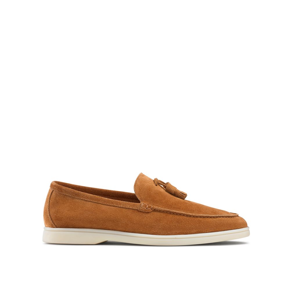 Férfi Russell And Bromley Cambria Tassel Loafer Cipő Barna | 068912OUK