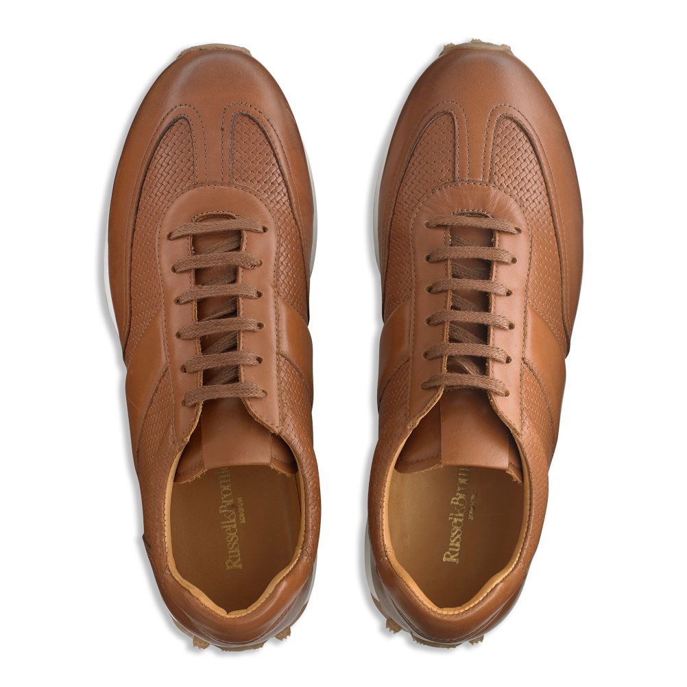 Férfi Russell And Bromley Candidate Oxford Csipke Runner Tornacipő Barna | 473681WTZ