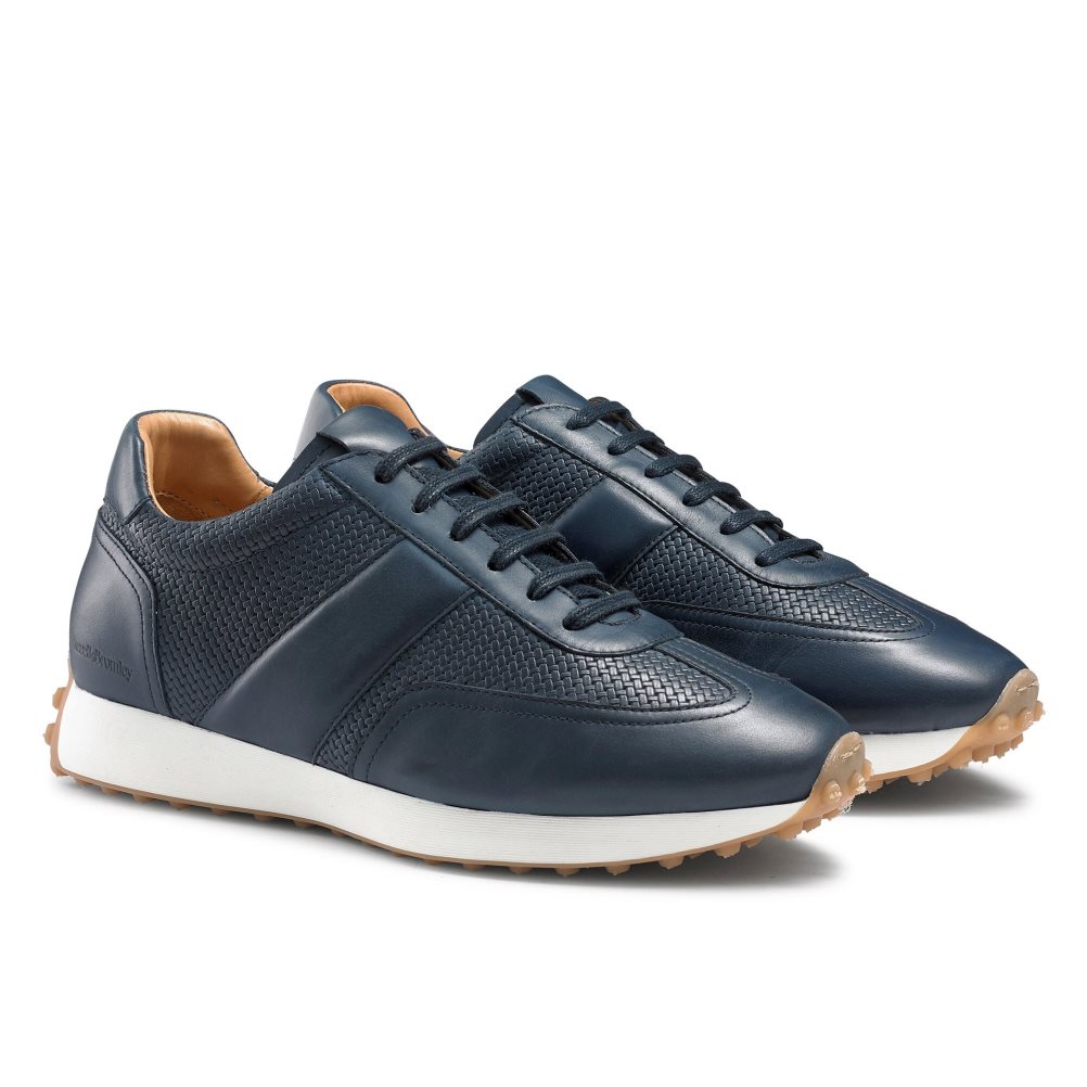 Férfi Russell And Bromley Candidate Oxford Csipke Runner Tornacipő Sötétkék | 614083LDE