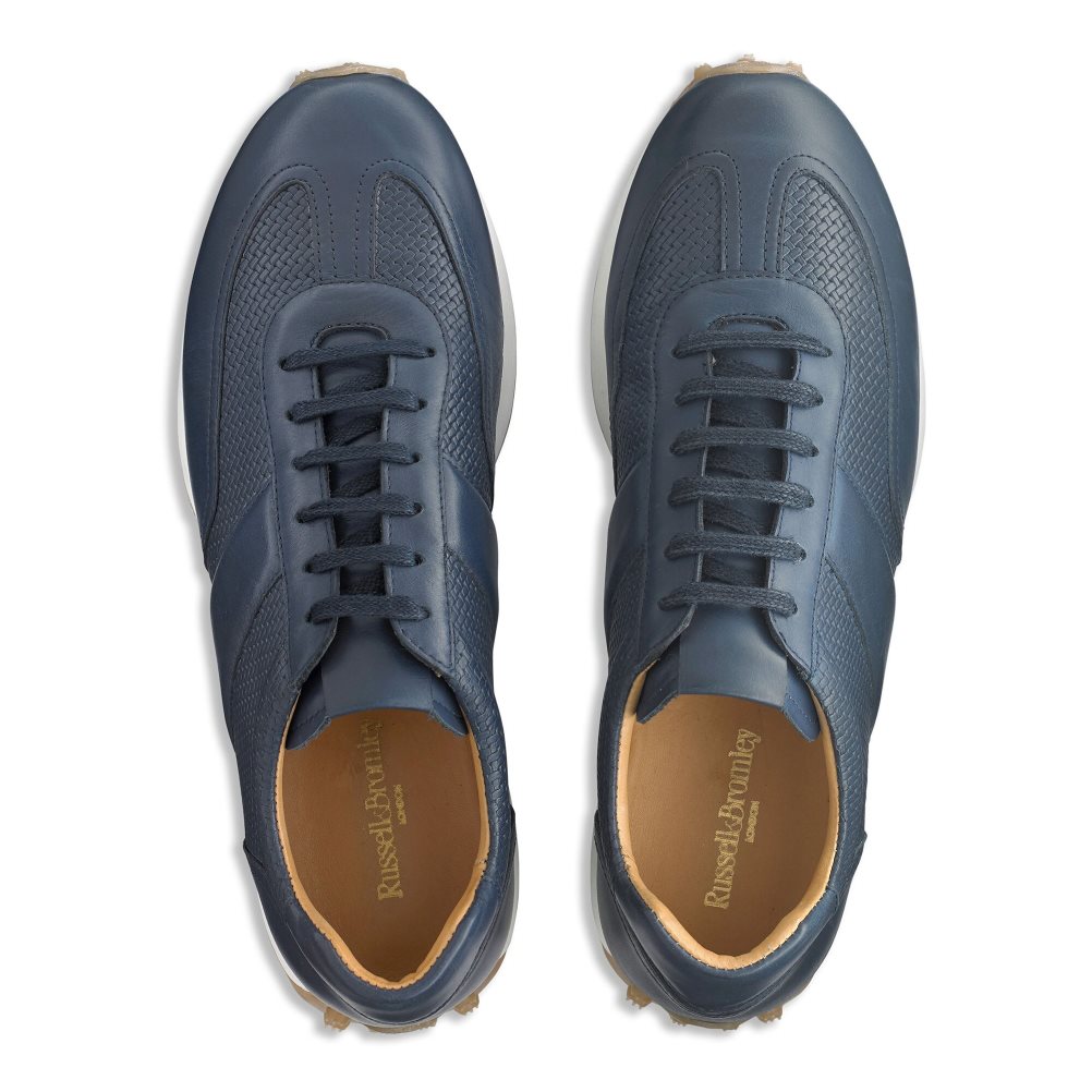 Férfi Russell And Bromley Candidate Oxford Csipke Runner Tornacipő Sötétkék | 614083LDE