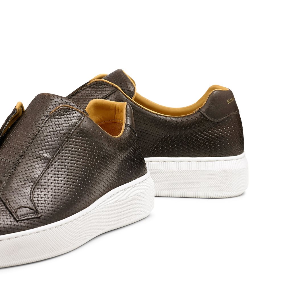 Férfi Russell And Bromley Clearway M Woven Laceless Tornacipő Csokoládé | 891765MTV