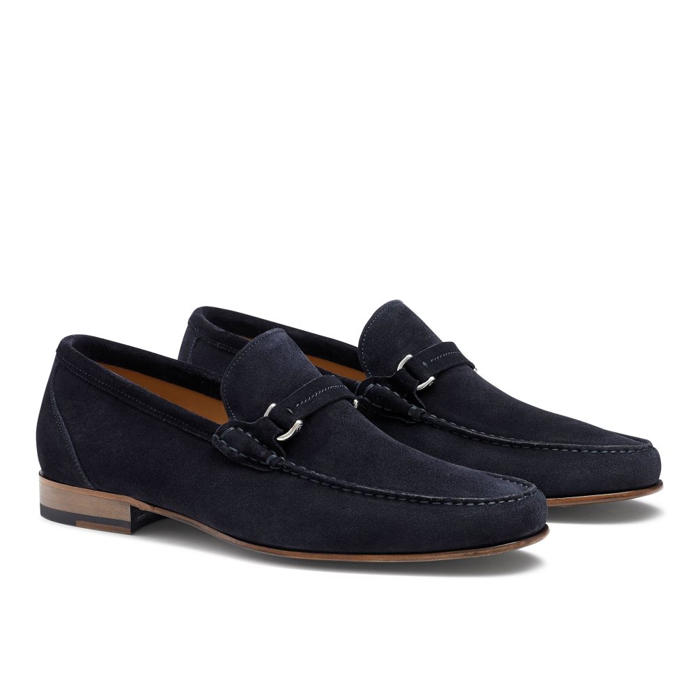 Férfi Russell And Bromley Elite Slip On Mokaszin Sötétkék | 261759JER