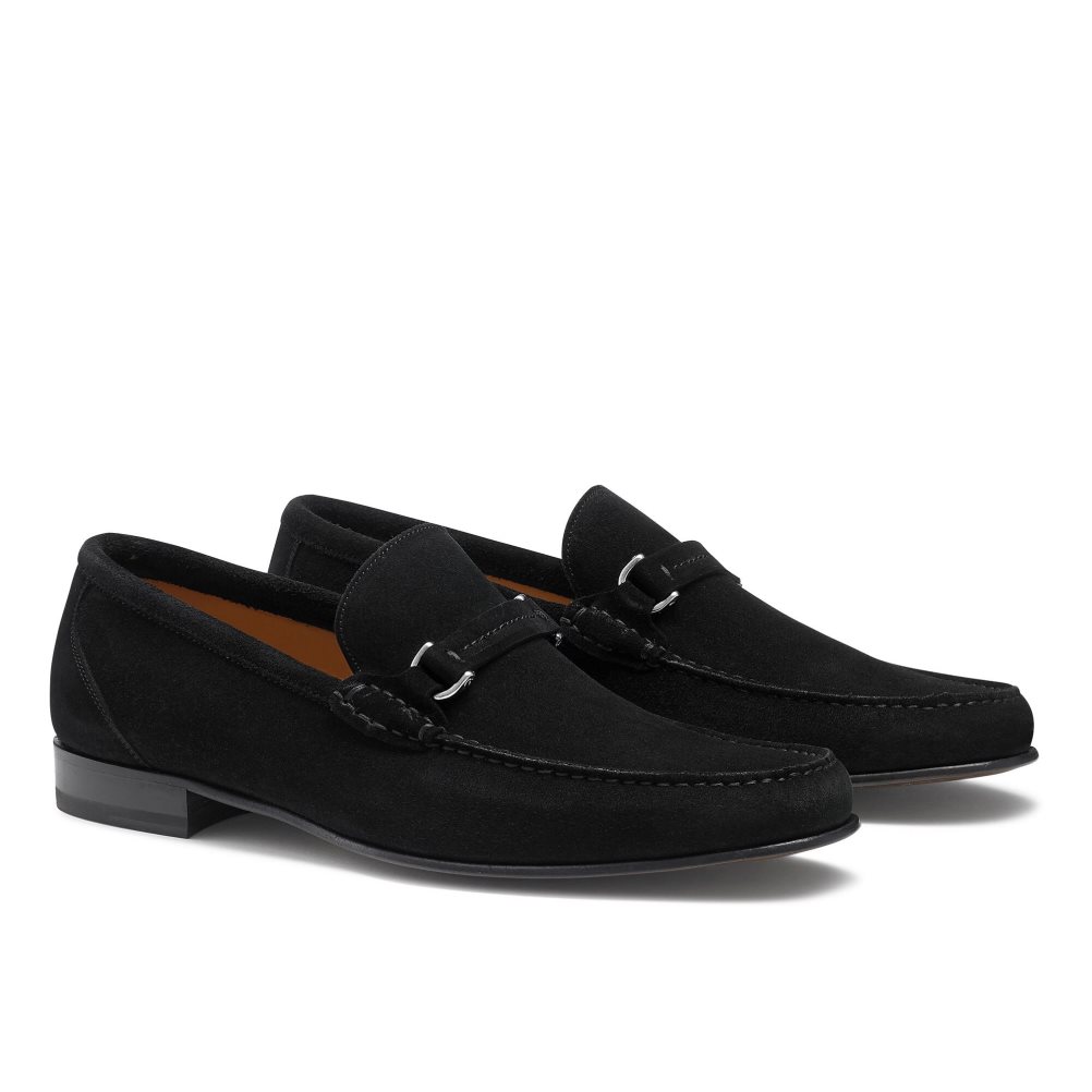 Férfi Russell And Bromley Elite Slip On Mokaszin Fekete | 849317WLN