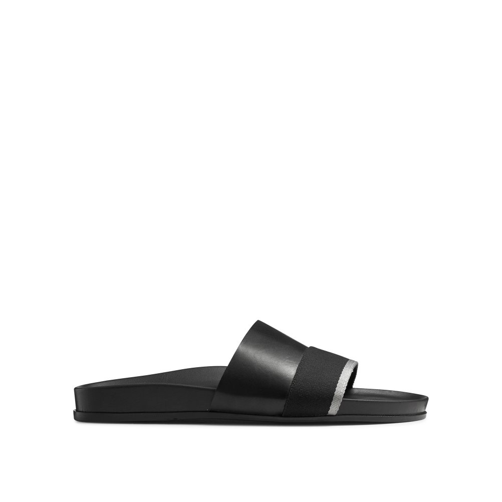 Férfi Russell And Bromley Fab Slip Papucs Fekete | 371504HSY