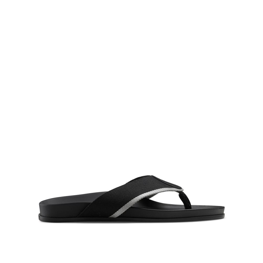 Férfi Russell And Bromley Fab Toe-Post Szandál Fekete | 514362BZK