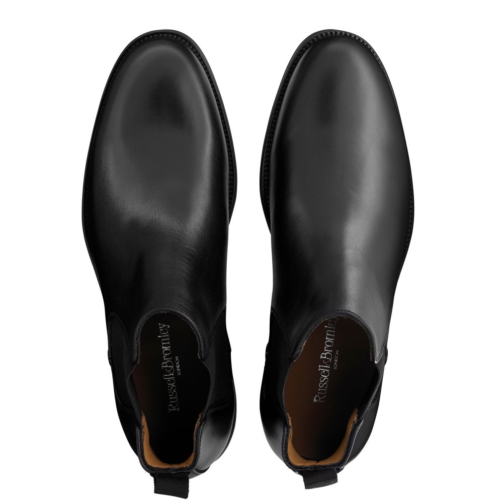 Férfi Russell And Bromley Guildford Chelsea Csizma Fekete | 431675HVI