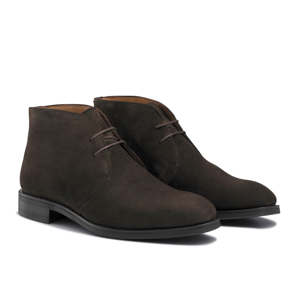 Férfi Russell And Bromley Jermyn Laced Sivatagi Csizma Csokoládé | 458069EMR