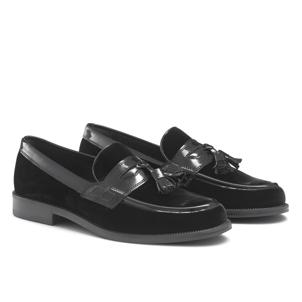 Férfi Russell And Bromley Keeble 4 Tassel College Ruha Cipő Fekete | 627519GQW