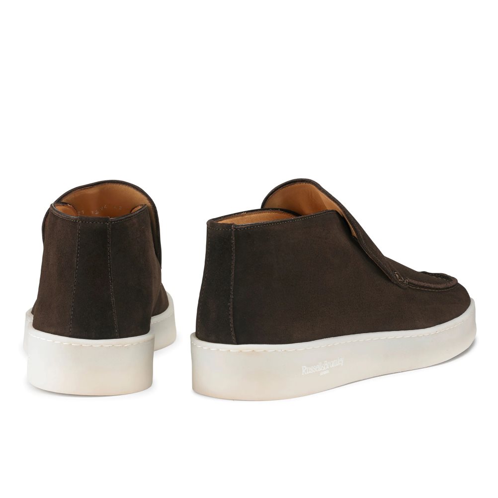 Férfi Russell And Bromley Monterey Slip On Chukka Csizma Csokoládé | 417865UAG