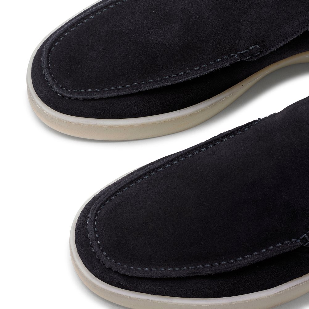 Férfi Russell And Bromley Monterey Slip On Chukka Csizma Sötétkék | 765809BIZ