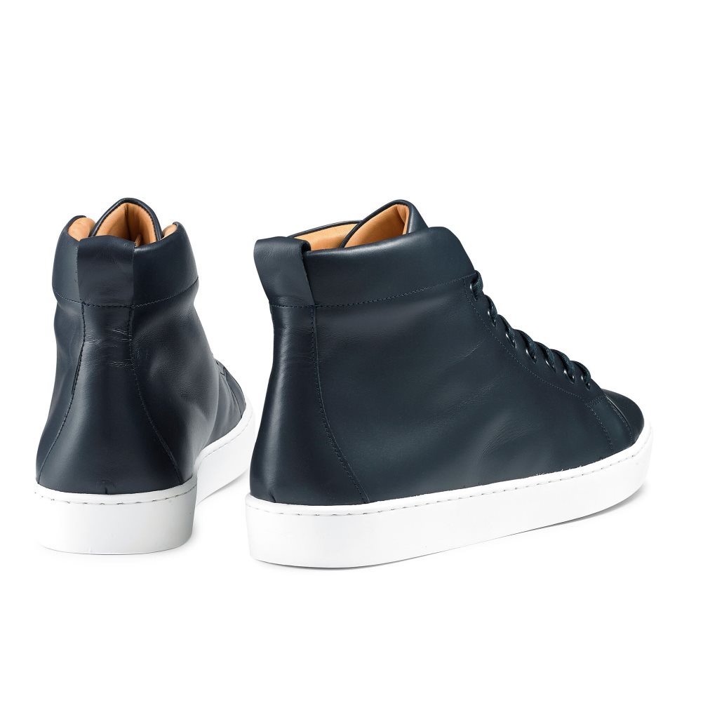 Férfi Russell And Bromley Park Hi M High Top Tornacipő Sötétkék | 503624ZKY