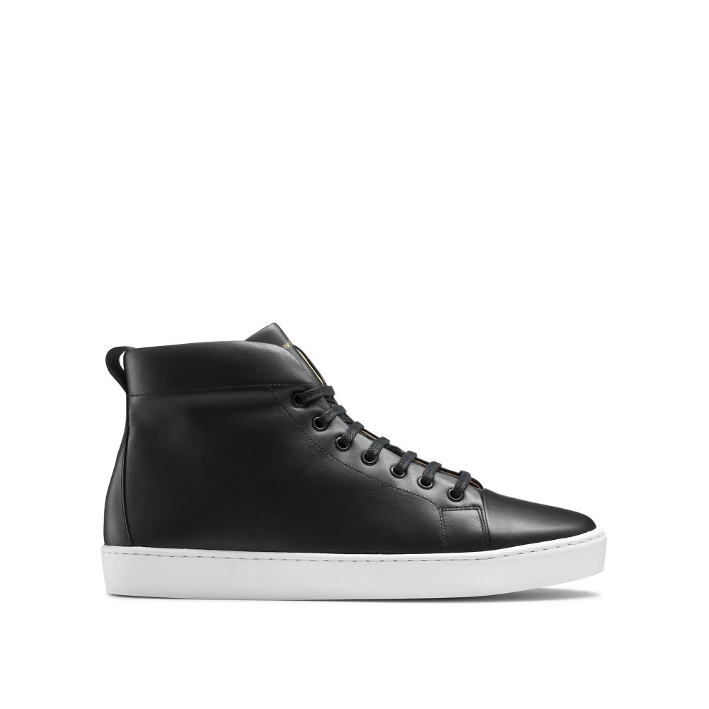 Férfi Russell And Bromley Park Hi M High Top Tornacipő Fekete | 698241RXQ