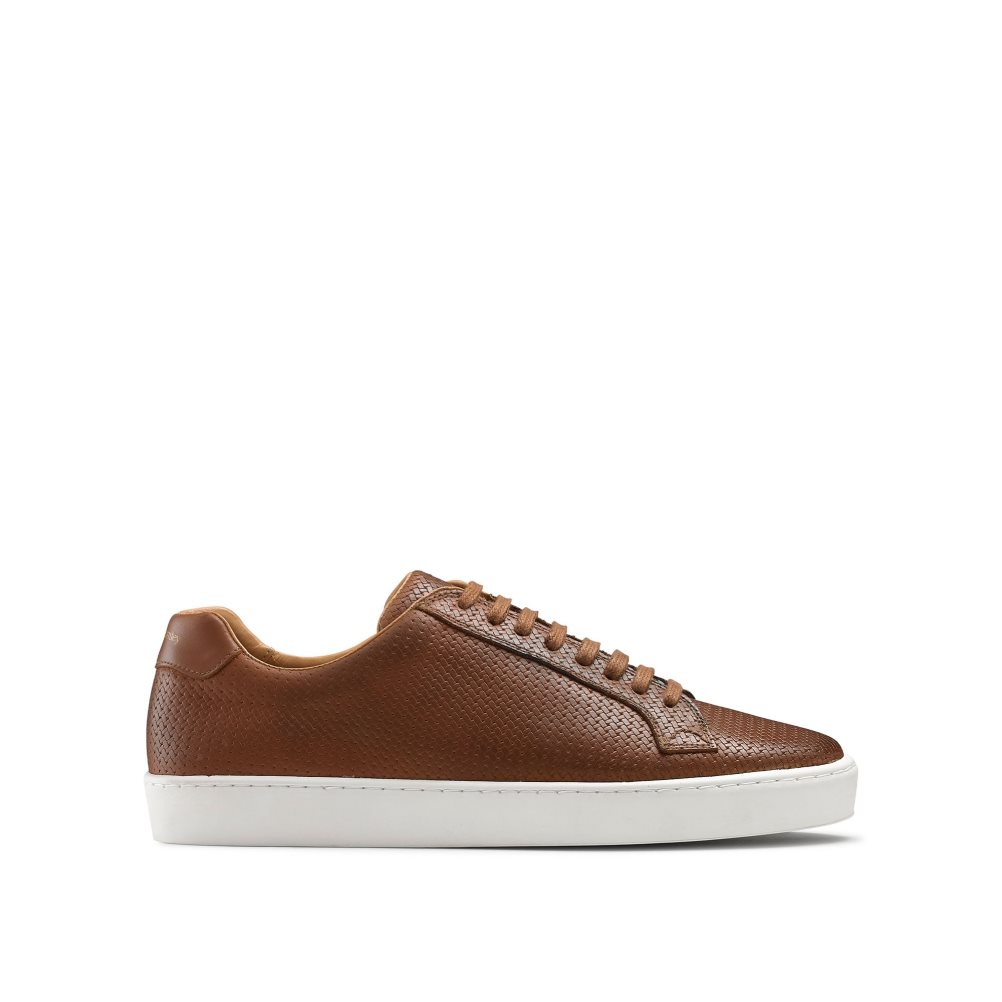 Férfi Russell And Bromley Park Run Low-top Tornacipő Barna | 163984GCN