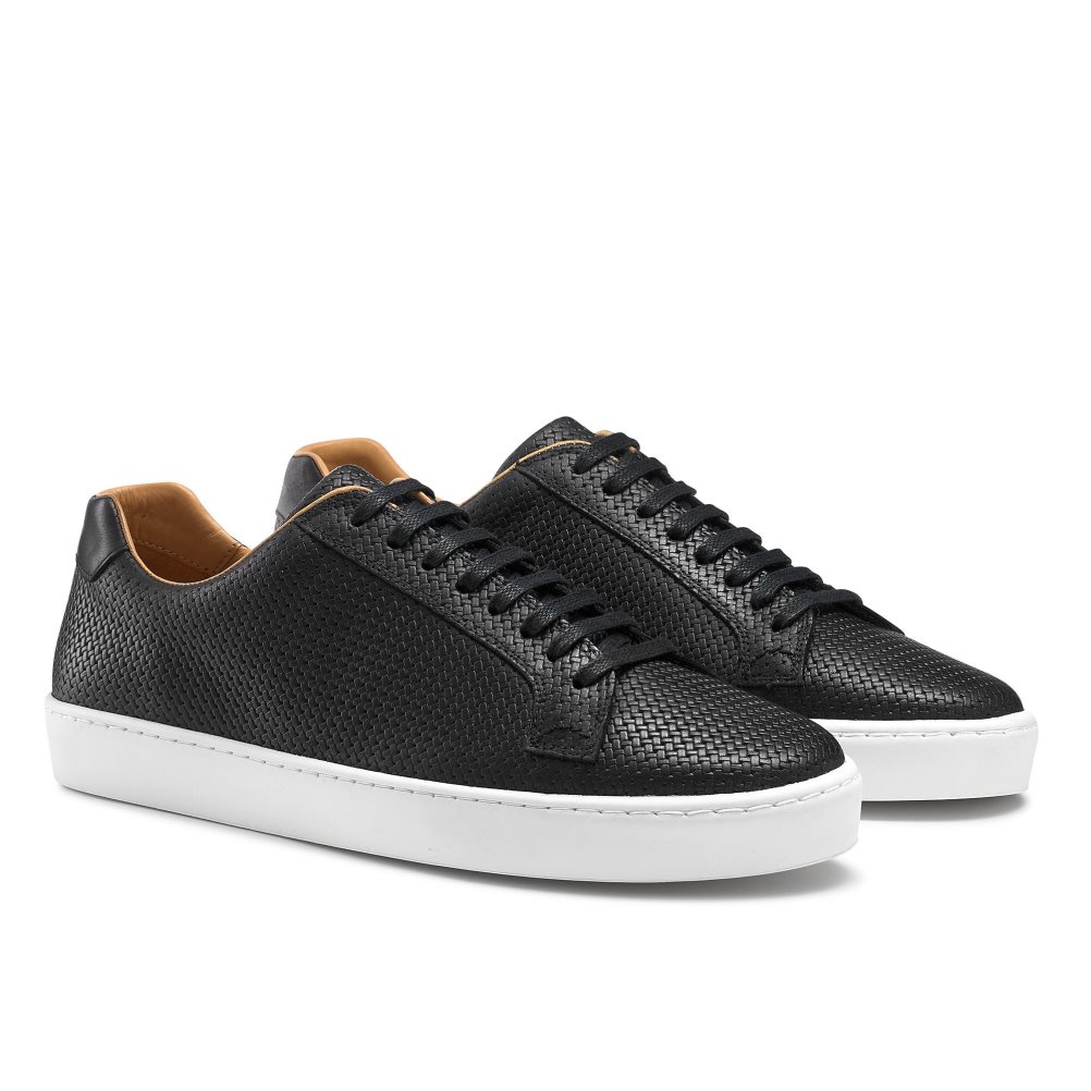 Férfi Russell And Bromley Park Run Low-top Tornacipő Fekete | 690385LZM