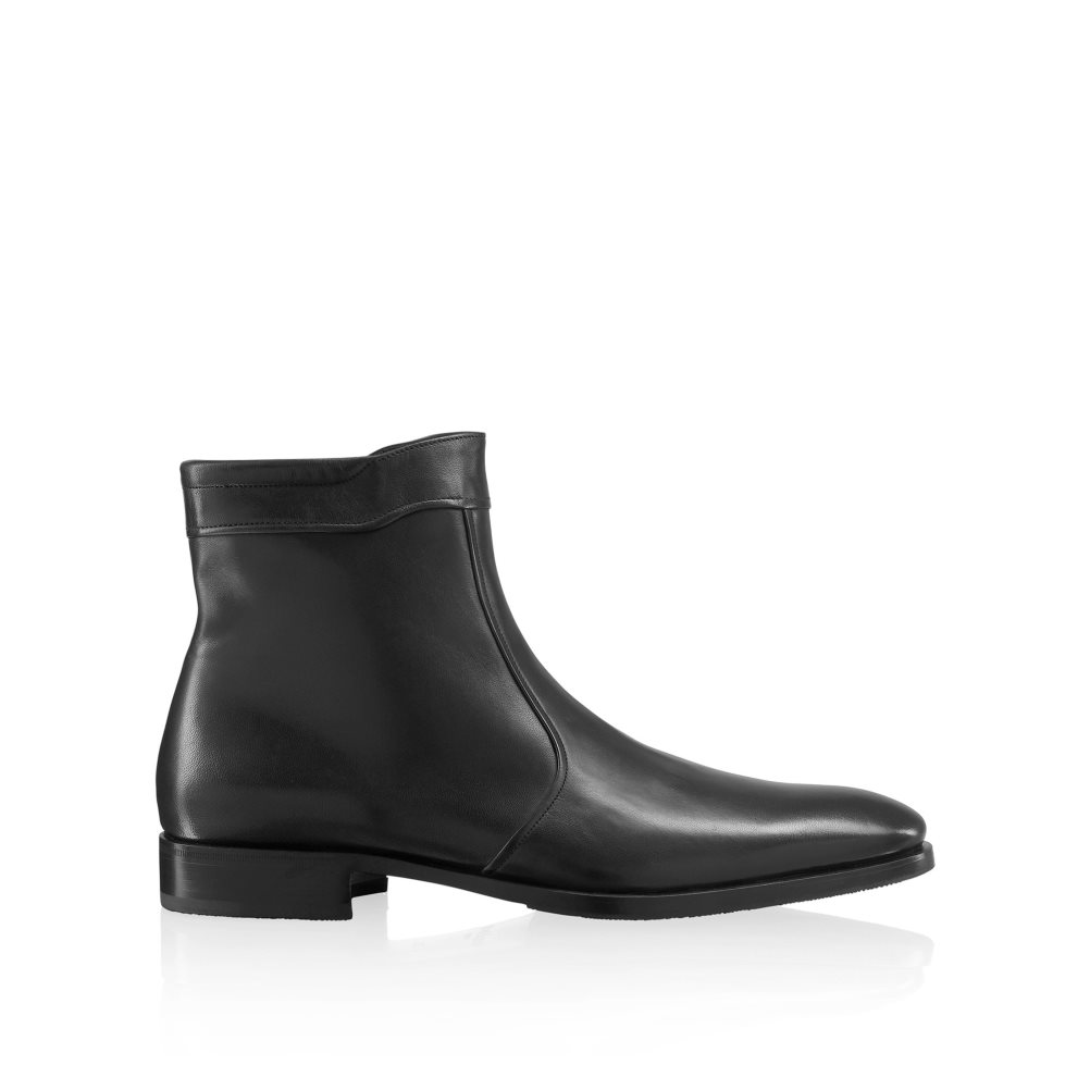 Férfi Russell And Bromley Repeat Zip Bokacsizma Fekete | 105384FAJ