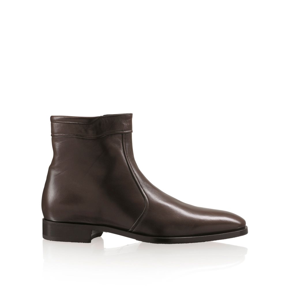 Férfi Russell And Bromley Repeat Zip Bokacsizma Csokoládé | 861207RLG