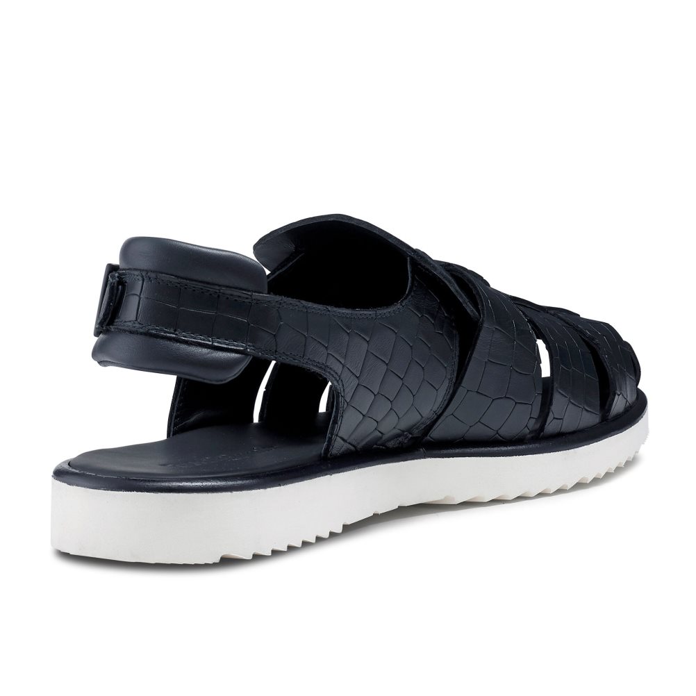 Férfi Russell And Bromley San Cono Csatos Closed Toe Szandál Sötétkék | 158372XRO