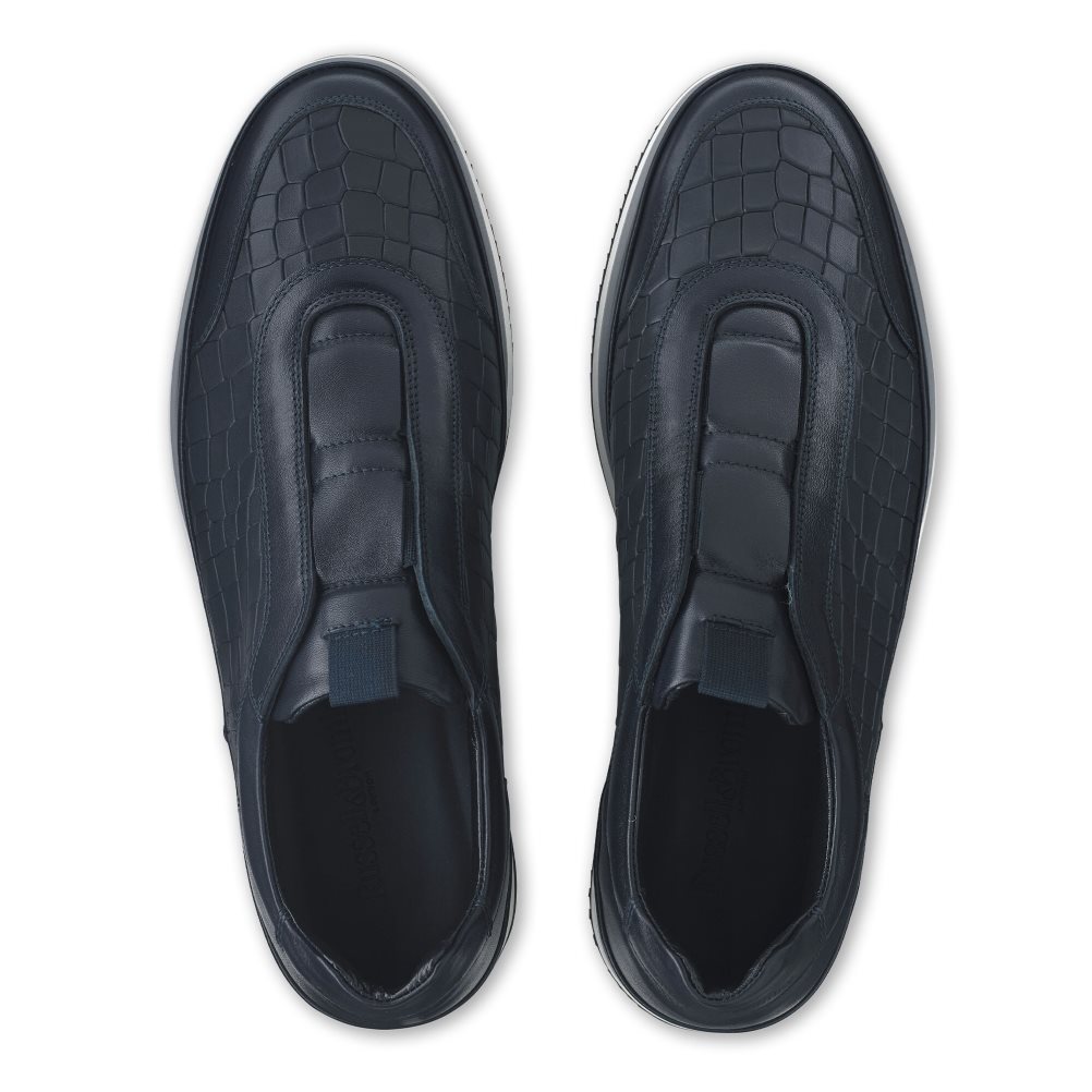 Férfi Russell And Bromley San Giusto Oxford Laceless Tornacipő Sötétkék | 703945RPT