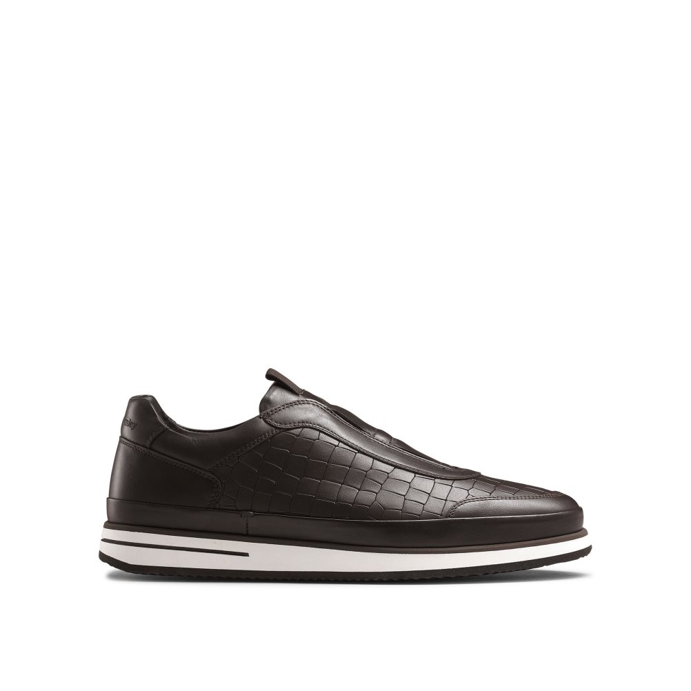 Férfi Russell And Bromley San Giusto Oxford Laceless Tornacipő Csokoládé | 846159WKQ