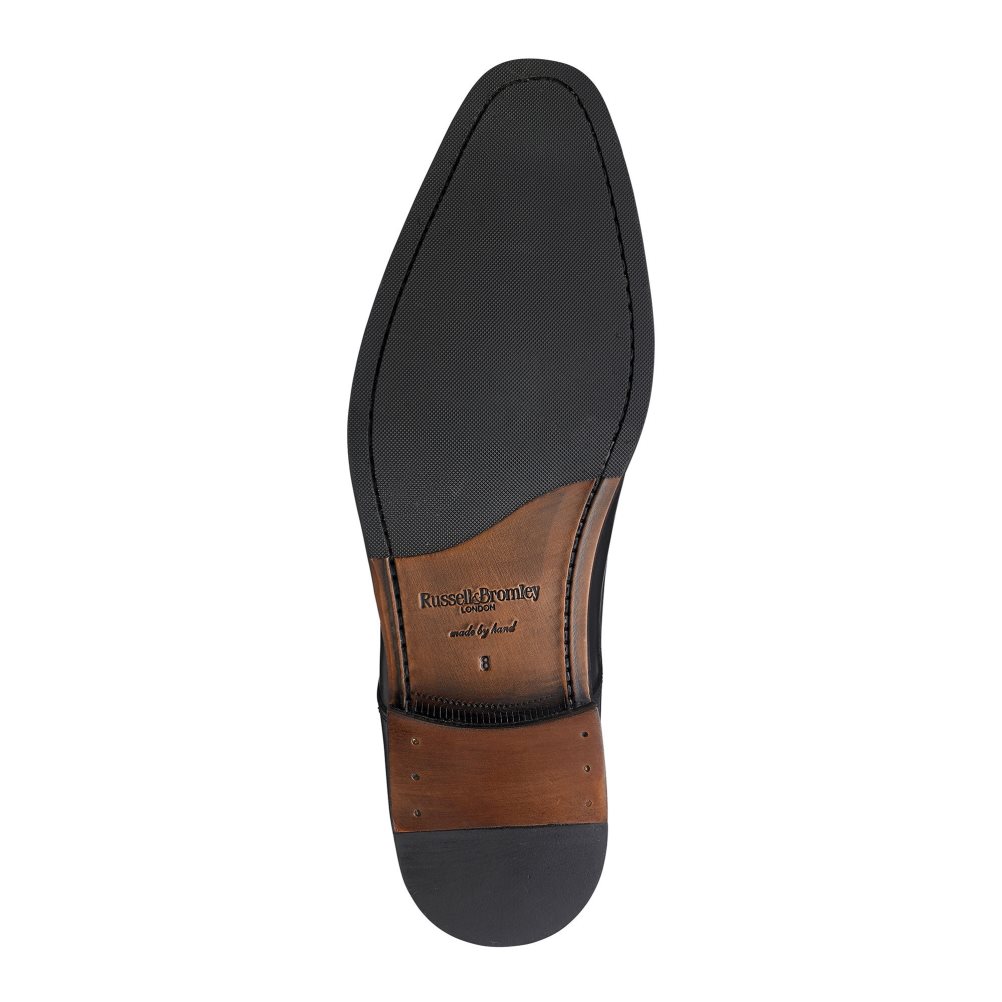 Férfi Russell And Bromley Spectrum Toe-cap Derby Ruha Cipő Fekete | 356978ALI