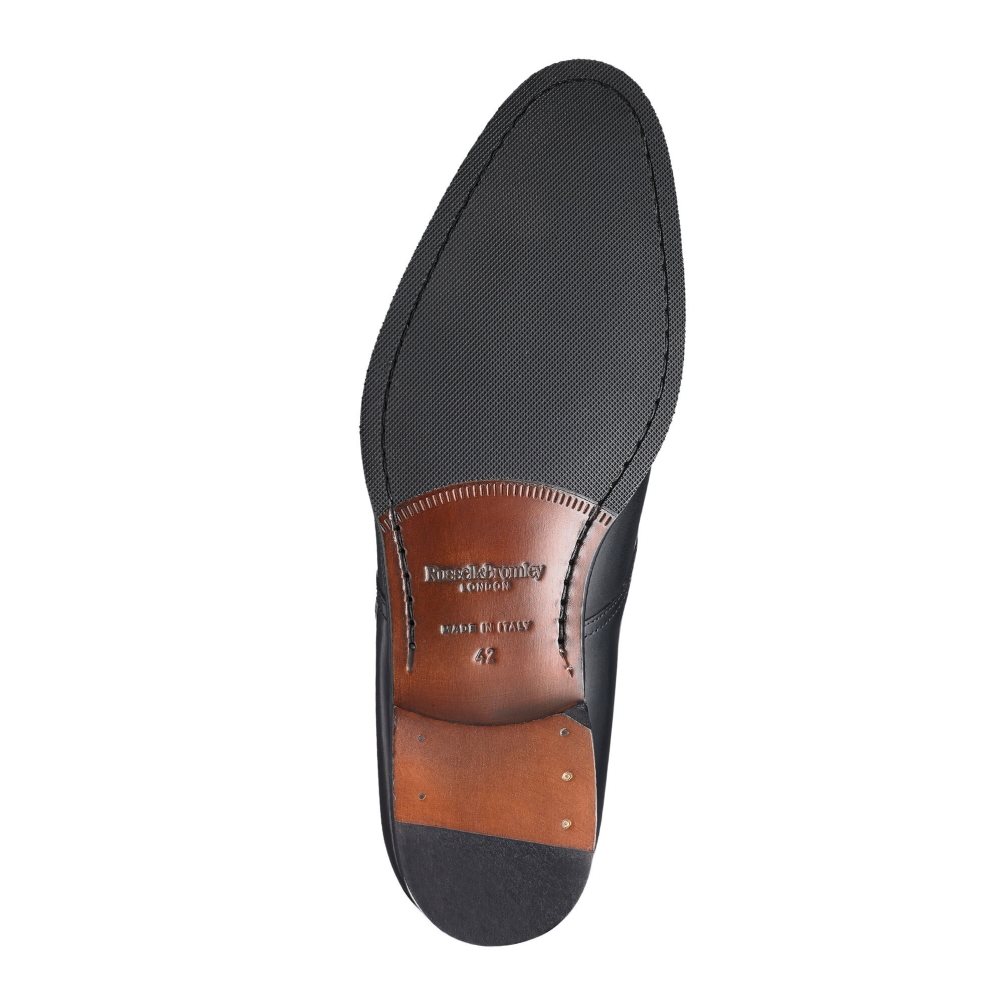 Férfi Russell And Bromley Sycamore Single Csatos Monk Pántos Ruha Cipő Fekete | 961027EQW