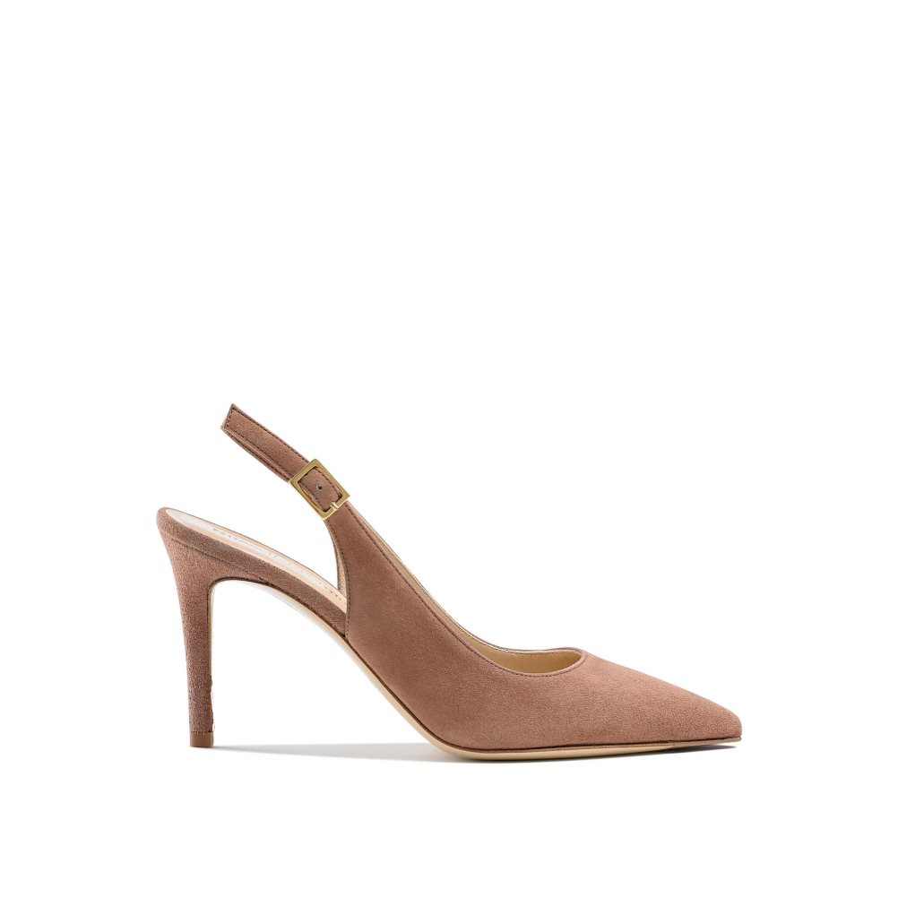 Női Russell And Bromley 85mm Slingback Magassarkú Barna | 471653AFP