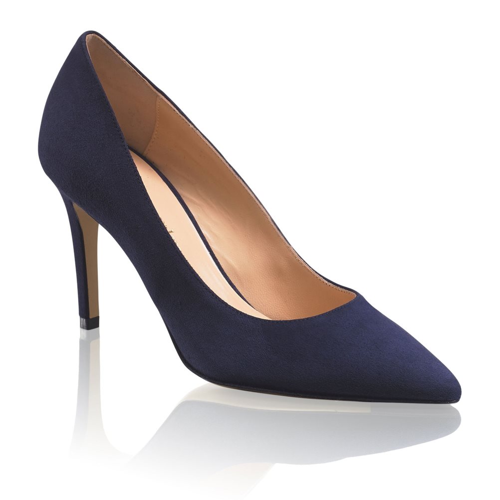 Női Russell And Bromley 85mm Stiletto Magassarkú Sötétkék | 589716JFO