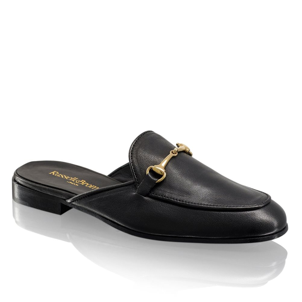 Női Russell And Bromley Backless Loafer Cipő Fekete | 017683VCD