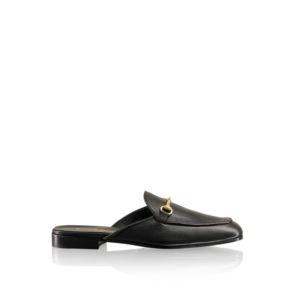 Női Russell And Bromley Backless Loafer Cipő Fekete | 017683VCD