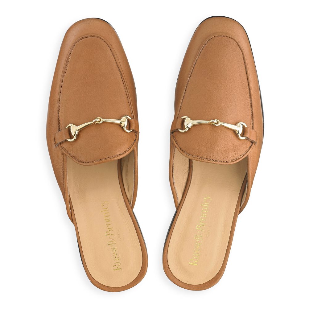 Női Russell And Bromley Backless Loafer Cipő Barna | 029784SCU