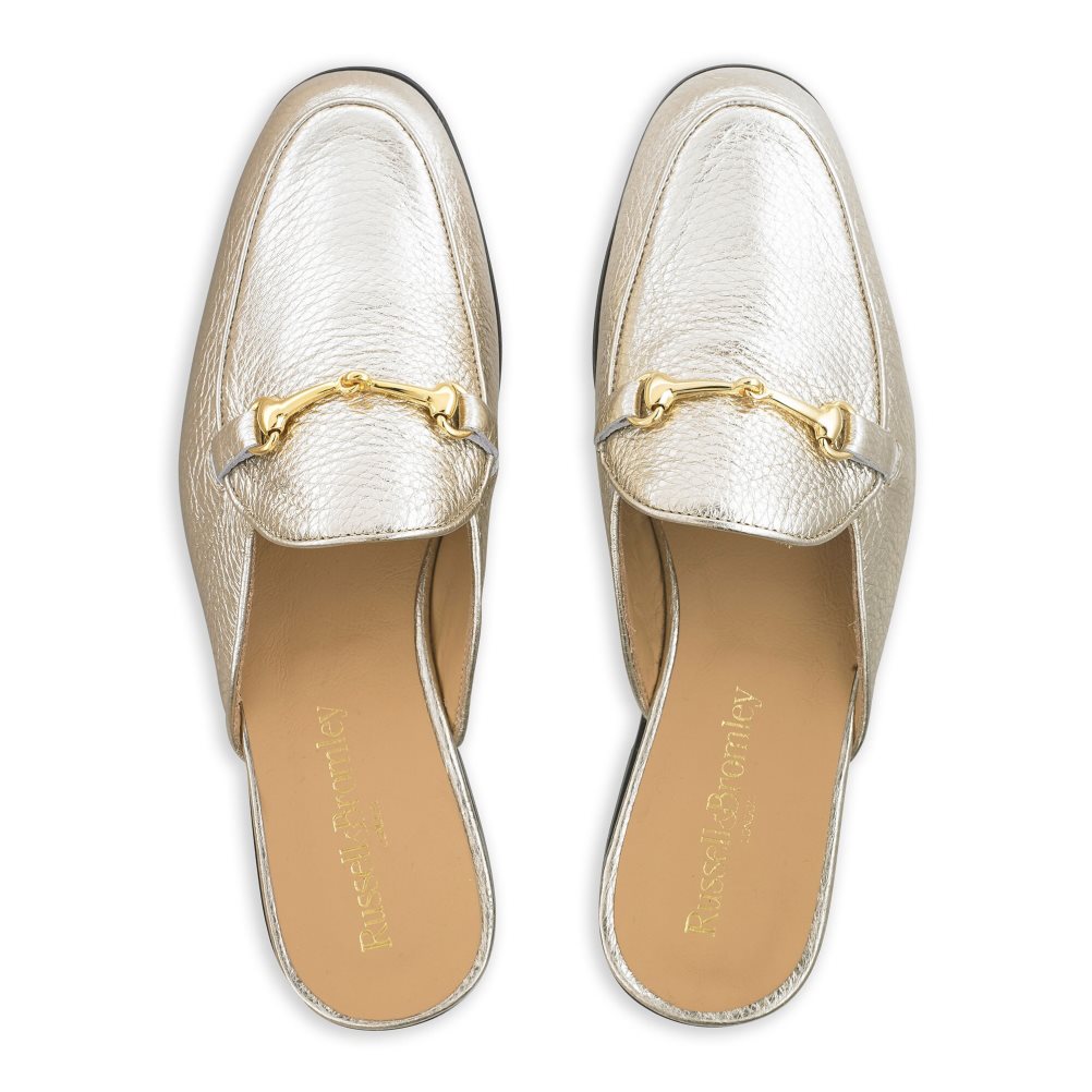 Női Russell And Bromley Backless Loafer Cipő Arany | 798063CVA