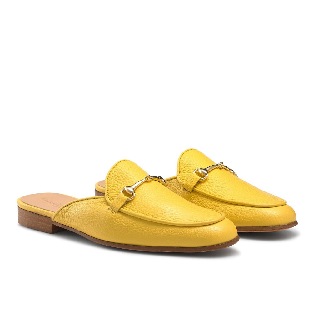 Női Russell And Bromley Backless Loafer Cipő Sárga | 938260WXQ