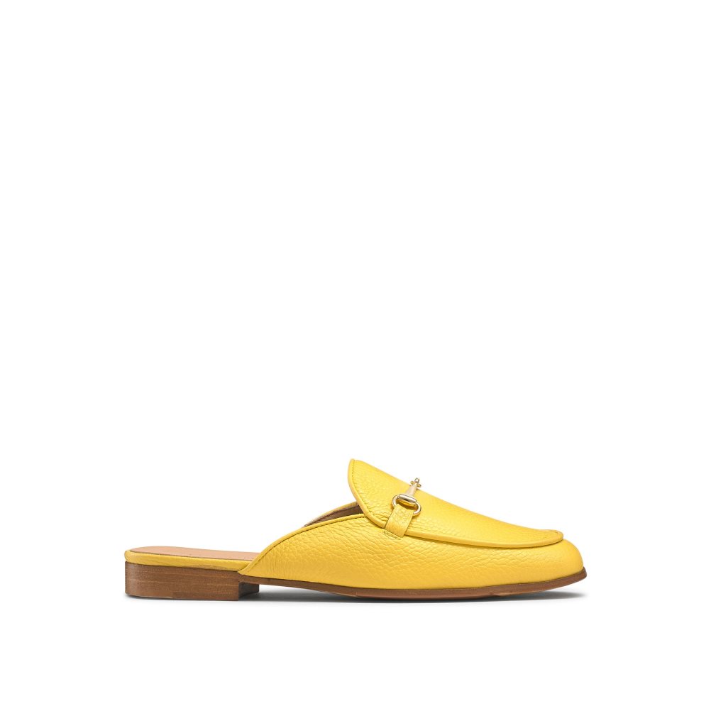 Női Russell And Bromley Backless Loafer Cipő Sárga | 938260WXQ