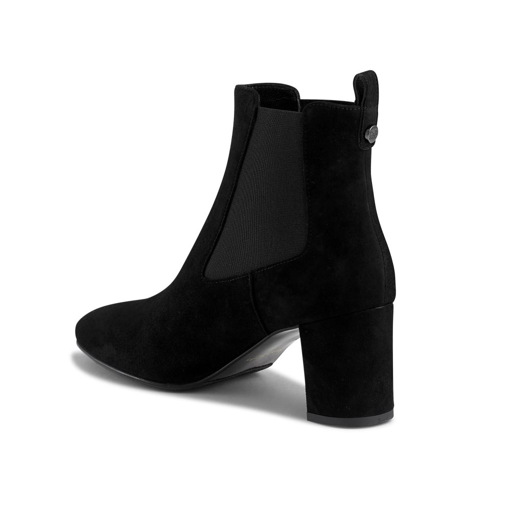 Női Russell And Bromley Beetle Block Heel Chelsea Csizma Fekete | 984703XQC