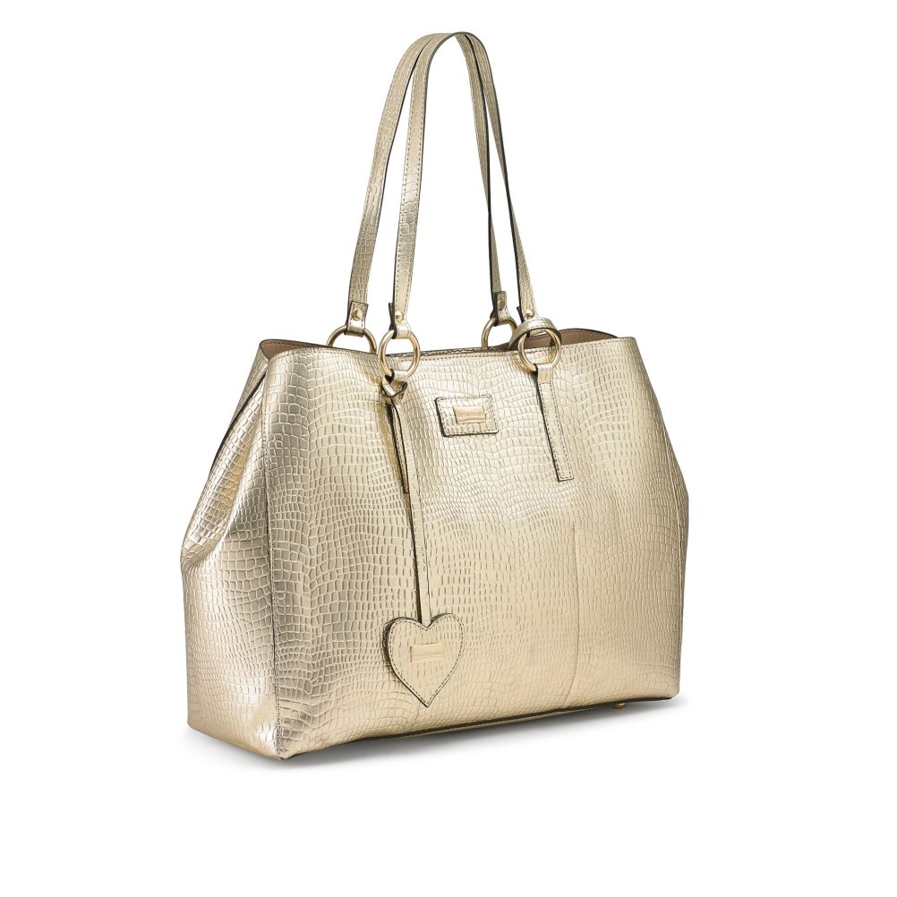 Női Russell And Bromley Cabana Oversized Shopper Hordtáskák Arany | 958403ARP