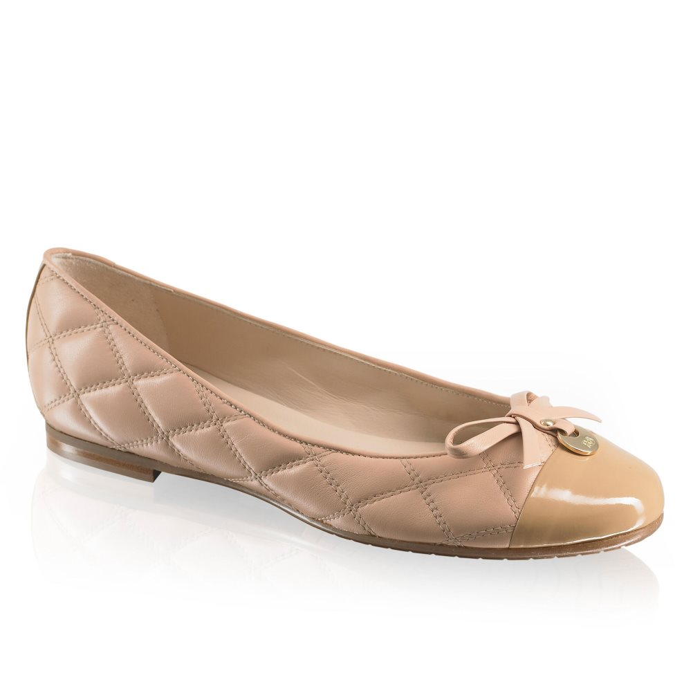 Női Russell And Bromley Charming Quilted Balerina Cipő Rózsaszín | 792045QHF