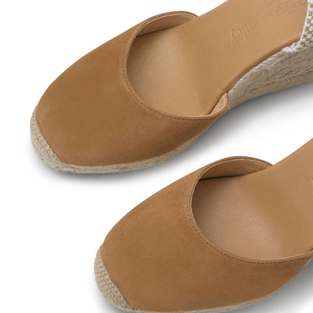 Női Russell And Bromley Coco-hi Espadrille Éktalpú Cipő Barna | 297865FLK