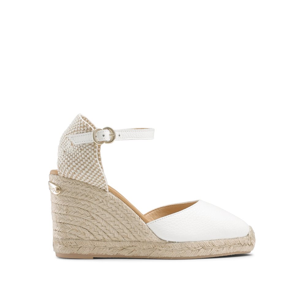 Női Russell And Bromley Coco-hi Espadrille Éktalpú Cipő Fehér | 870915QNW