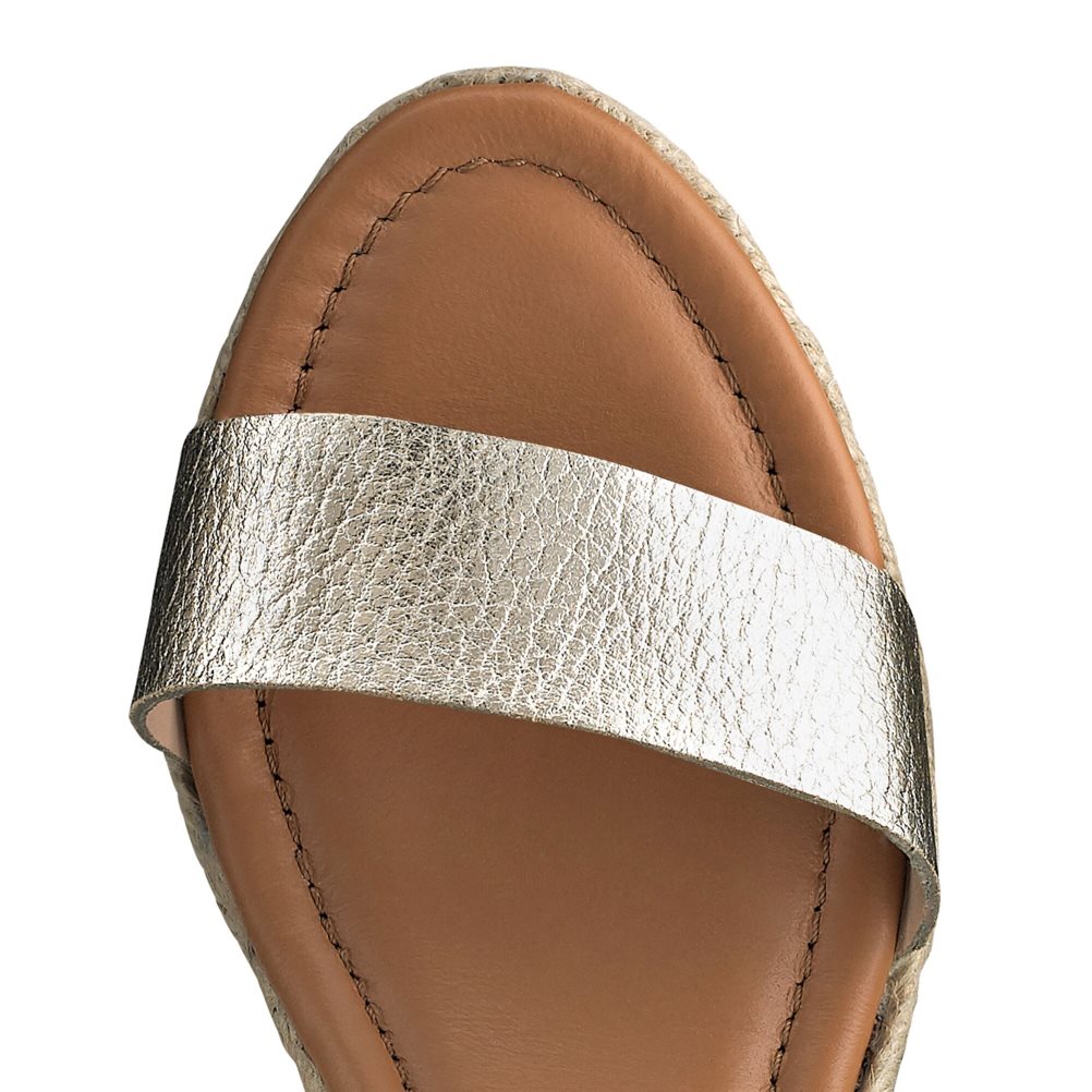 Női Russell And Bromley Coin Spin Stud Espadrille Éktalpú Cipő Arany | 792316GHE