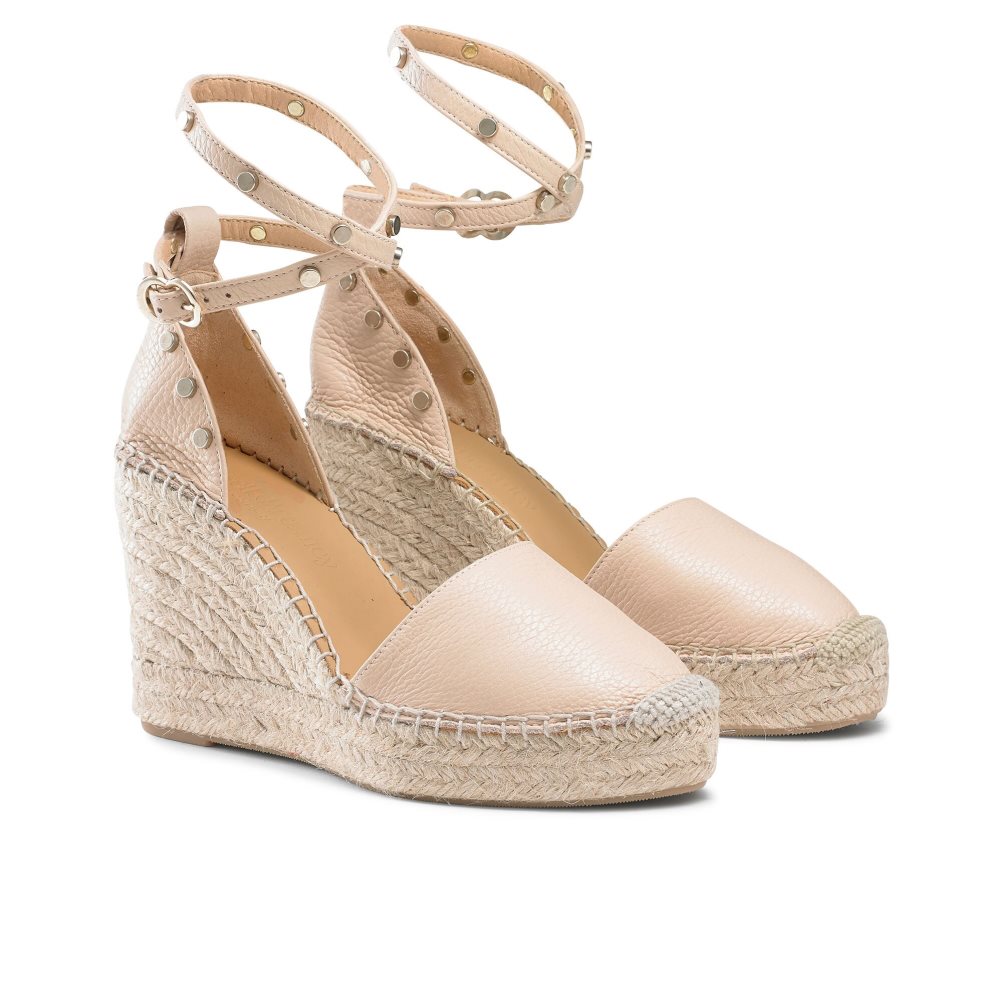 Női Russell And Bromley Coinwraphi Espadrille Éktalpú Cipő Rózsaszín | 192487MYI