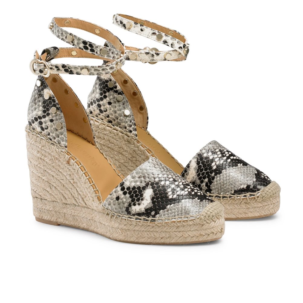 Női Russell And Bromley Coinwraphi Espadrille Éktalpú Cipő Kígyóbőr | 864175SRM